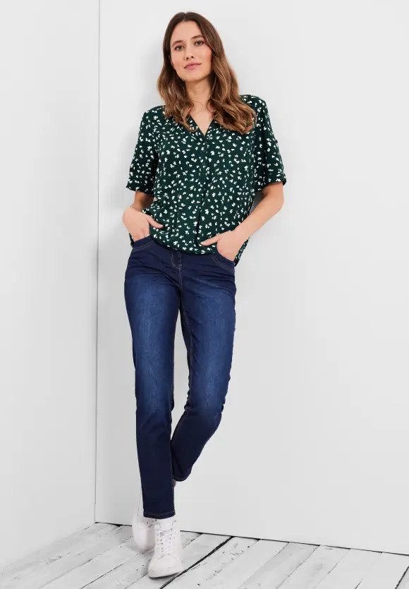 CECIL Bluse mit kurzer Knopfleiste