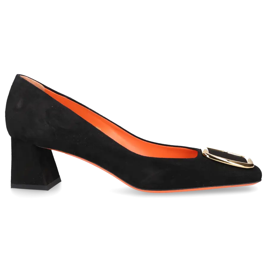 Santoni - Pumps 70109 Veloursleder - schwarz