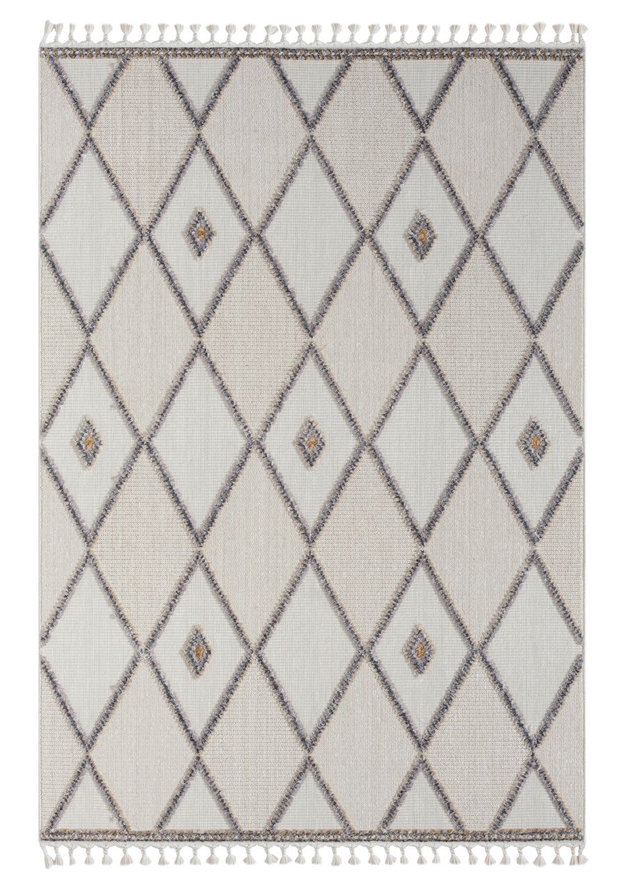 MyFlair Teppich Felice, 160cm x 230cm, Farbe Beige, rechteckig, Florhöhe 10mm