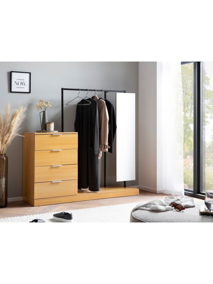 KADIMA DESIGN Garderobe Eiche-Dekor 145x138x40,5 cm Flurgarderobe Modern, günstig kaufen onesize