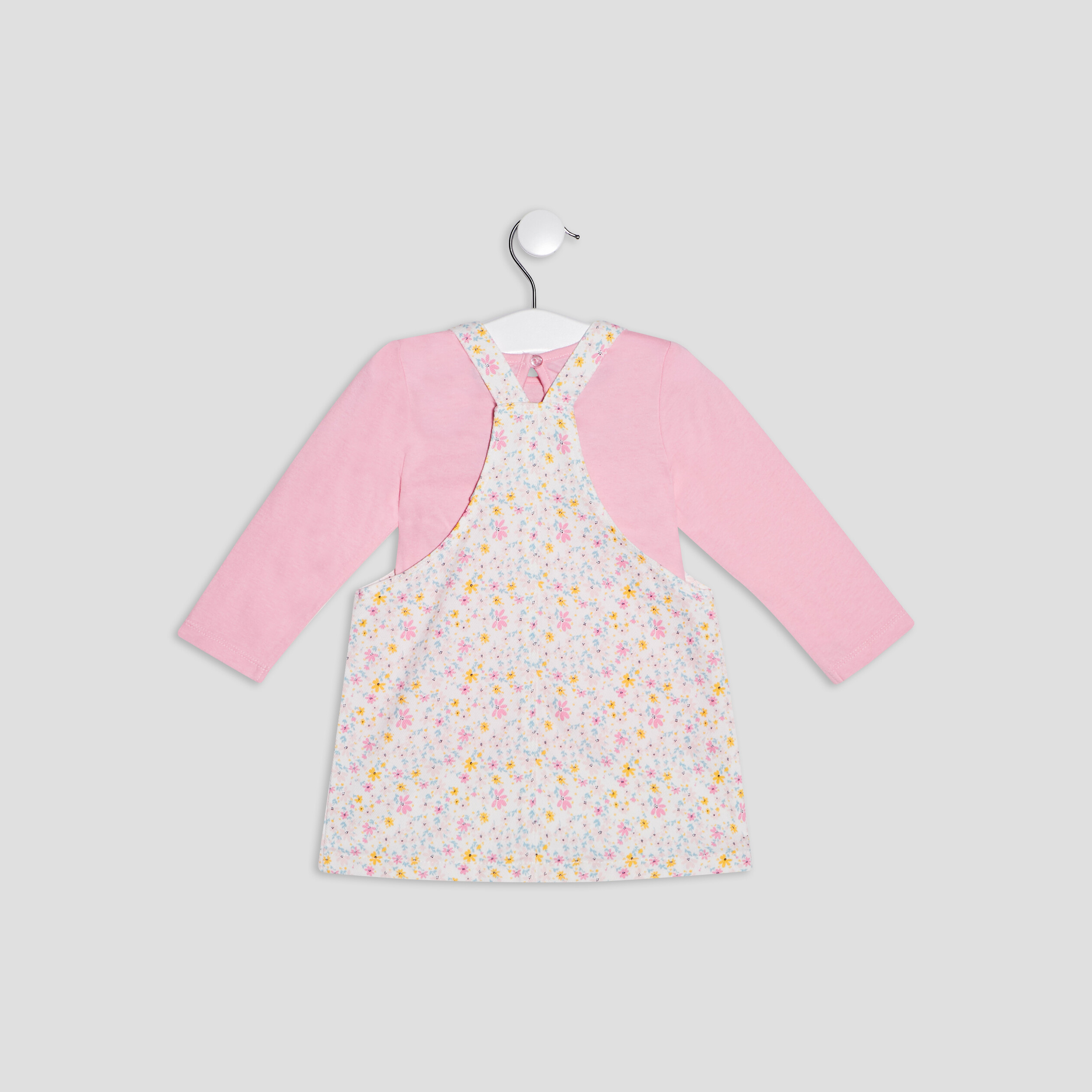 Ensemble 2 pièces robe à bretelle ecru bébé fille | La Halle