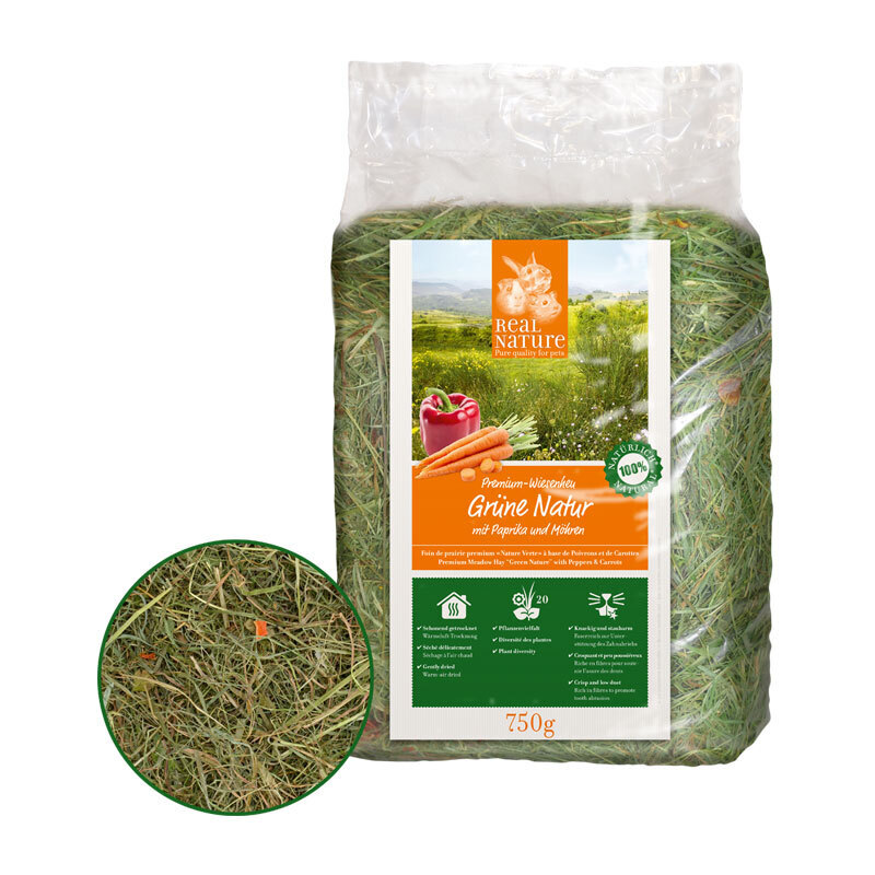 REAL NATURE Futter & Heu REAL NATURE Grüne Natur mit Paprika und Möhren 750g