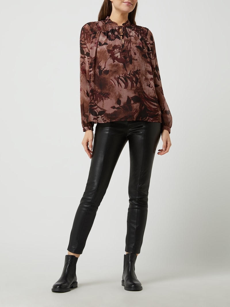 Blusenshirt mit Allover-Muster in altrosa
