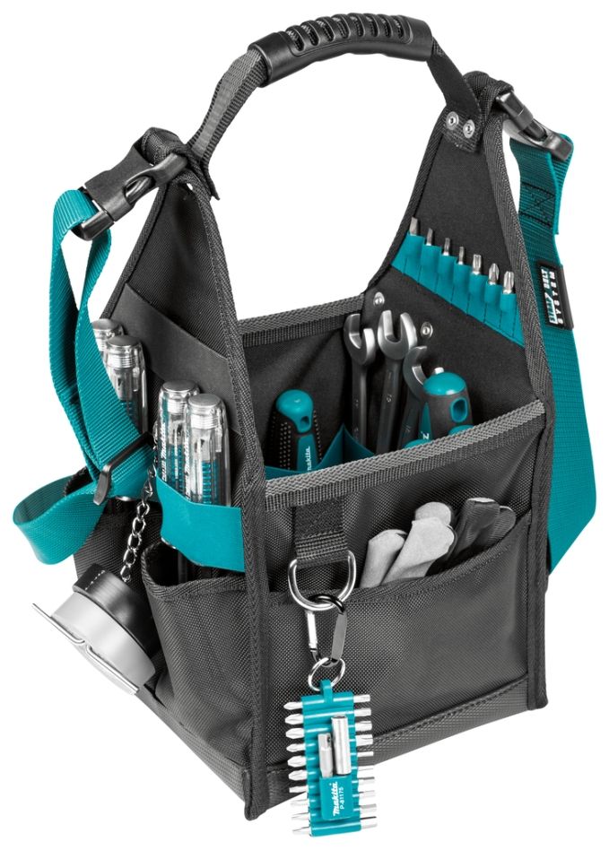 Offene Werkzeugtasche „Makita Accessories E-15453“.
