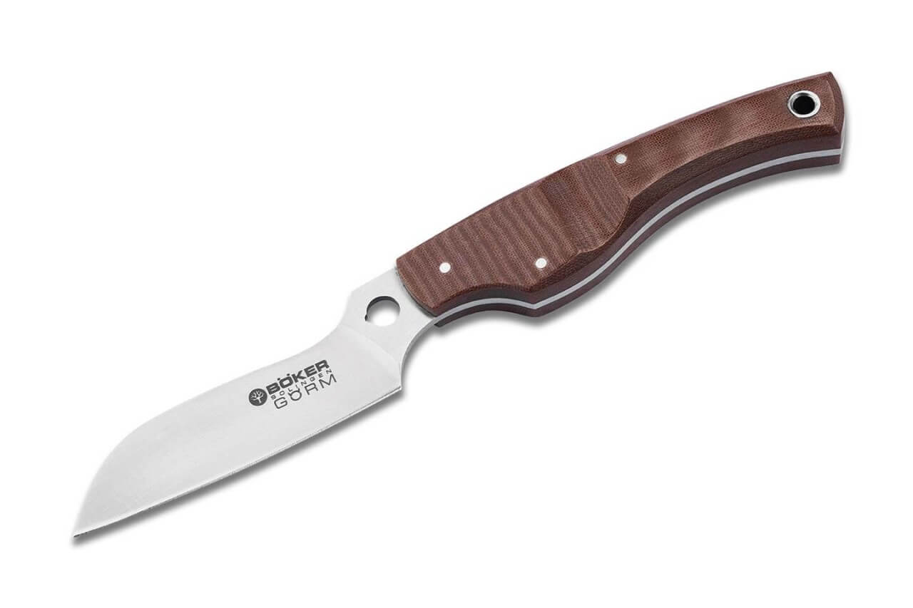 Schälmesser Micarta Braun