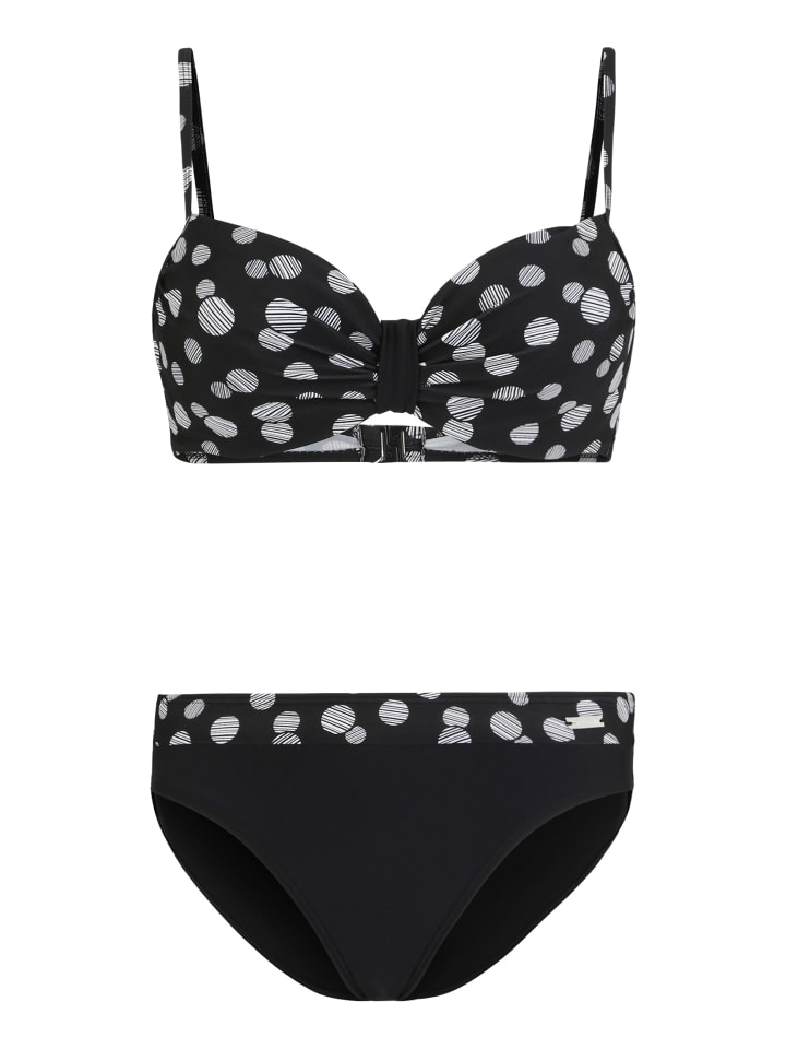 LASCANA Bügel-Bikini in schwarz-weiß günstig kaufen