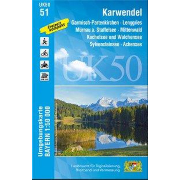 Karwendel 1 : 50 000 (UK50-51) - Wanderkarte