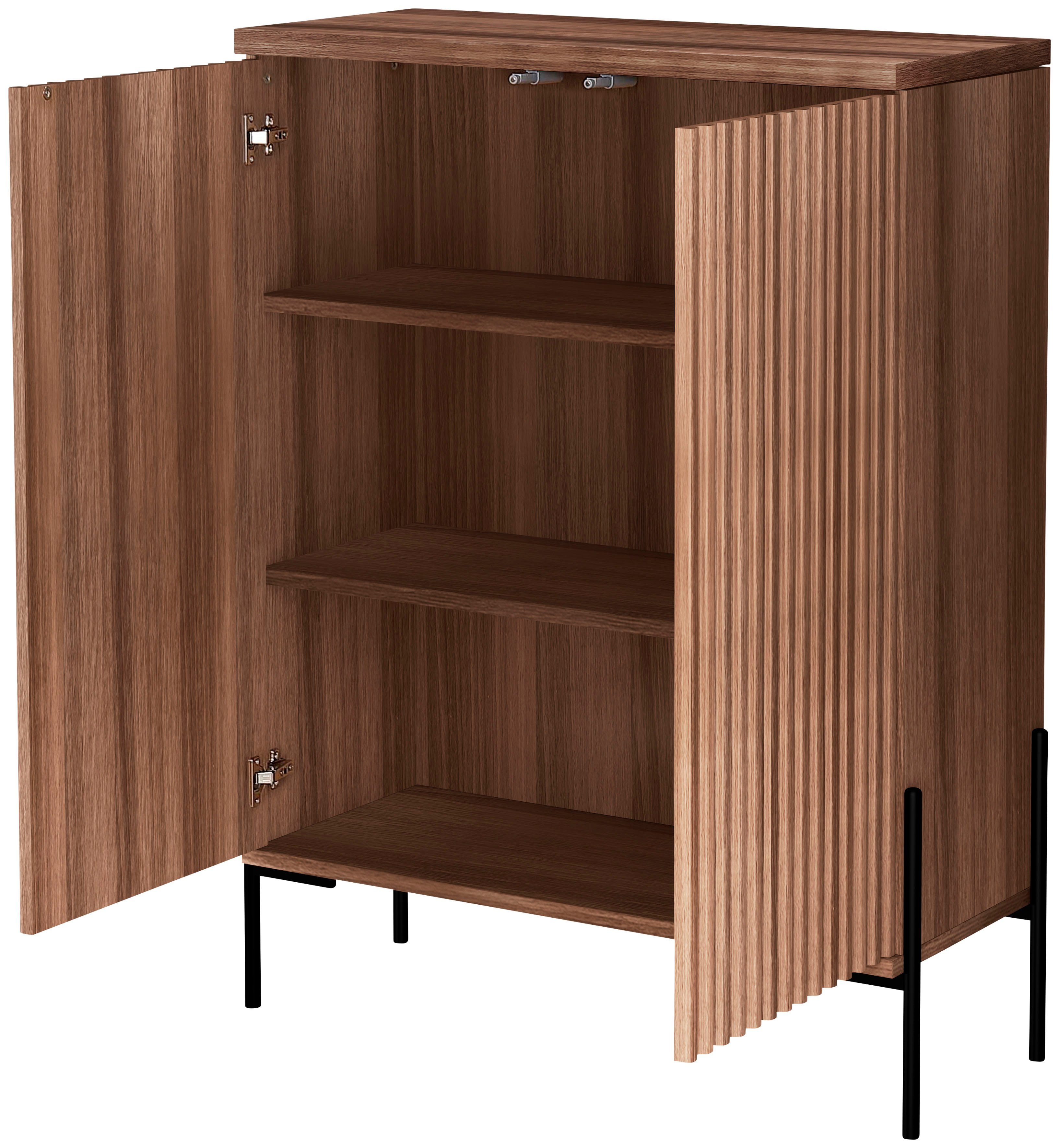 Home affaire Highboard Valloire, mit 1 feste und 1 verstellbare Einlegeboden, Breite 93 cm, Höhe 120 cm