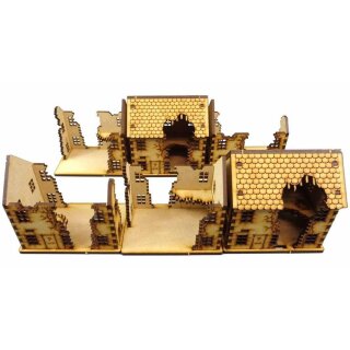 Ruined Town House Set (15 mm)