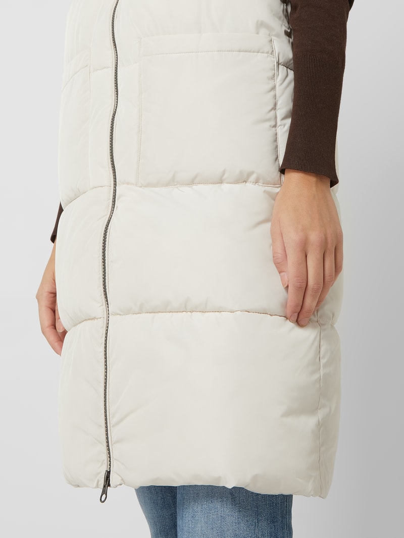 Longweste mit Zweiwege-Reißverschluss  in offwhite