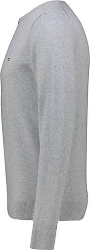 TOMMY HILFIGER Herren Strickpullover Rundhals Baumwolle/Kaschmir Regular Fit