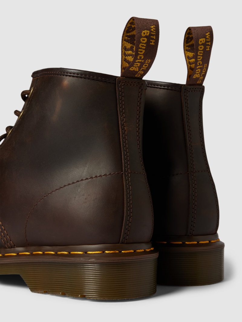 Boots aus Leder Modell 'EYE' in mittelbraun