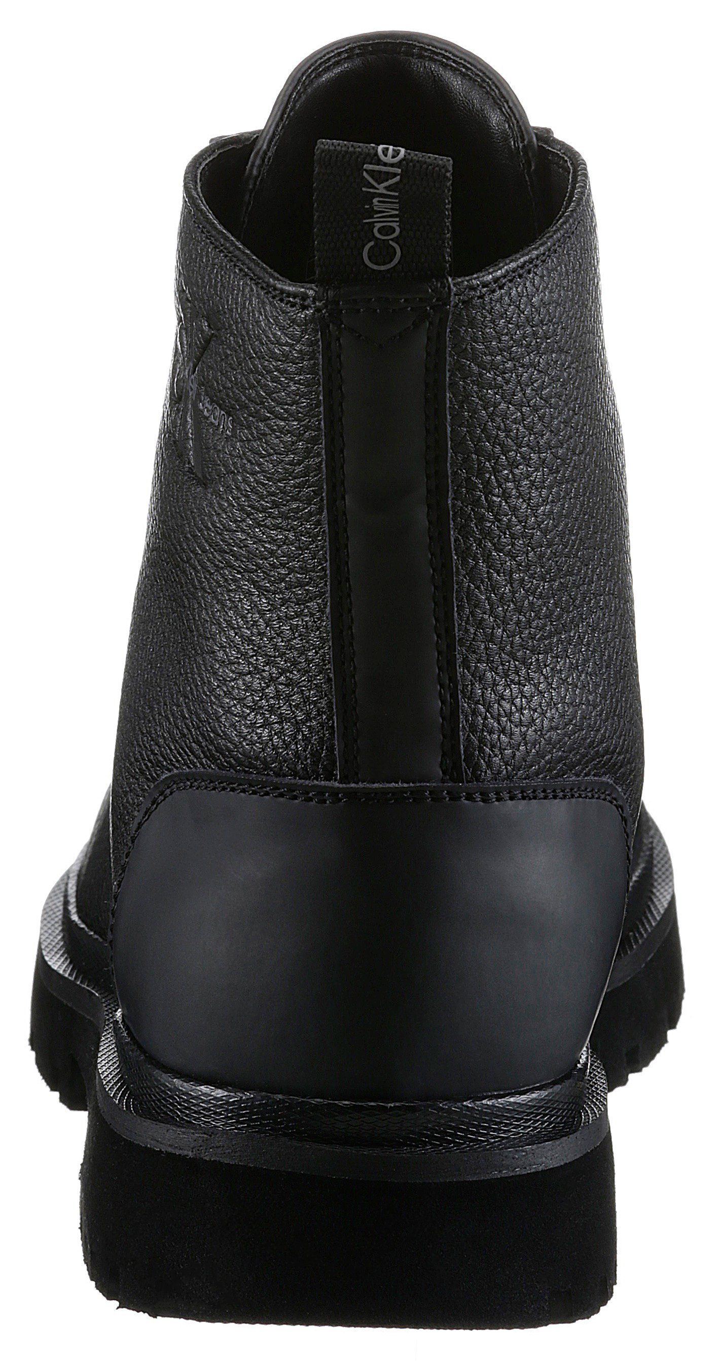 Calvin Klein Jeans EVA MID LACEUP BOOT LTH Schnürstiefelette mit Profilsohle