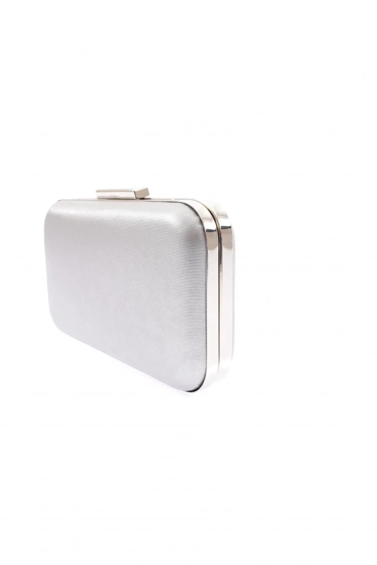 DGN  270-22y Stoff Silber Damen Abendkleid Portfolio Tasche