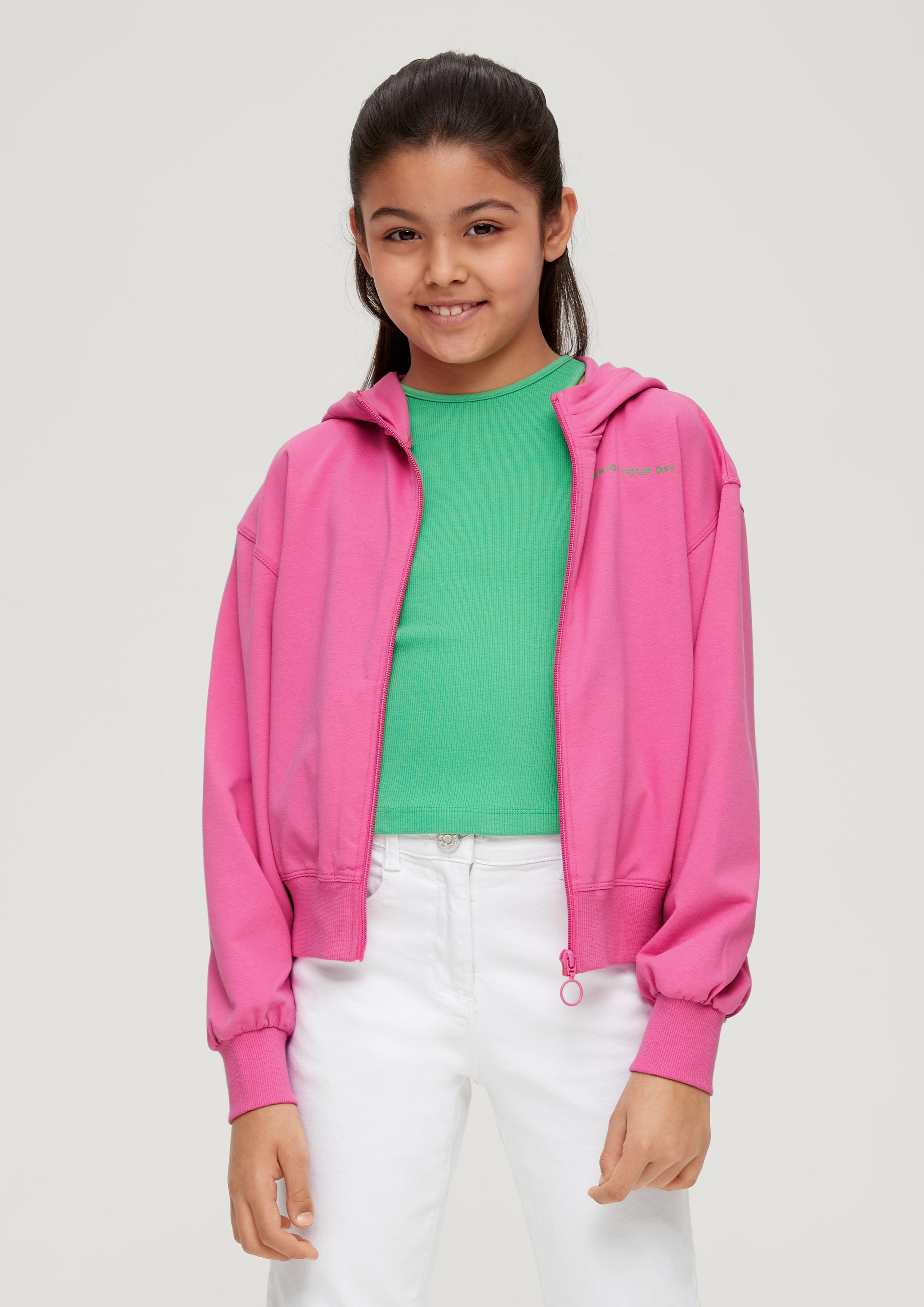 Sweatjacke mit Schriftprint  2130445-4451
