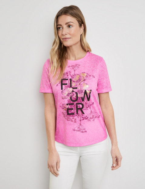 T-Shirt mit Wording-Print