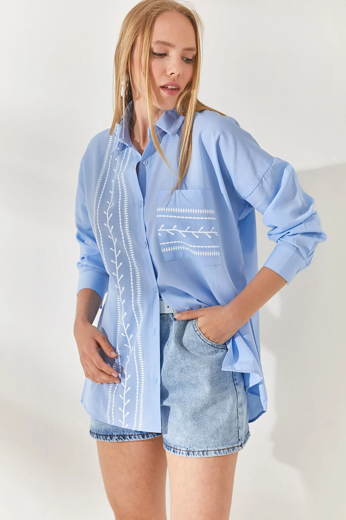 Olalook  Hemd - Blau - Relaxed Fit