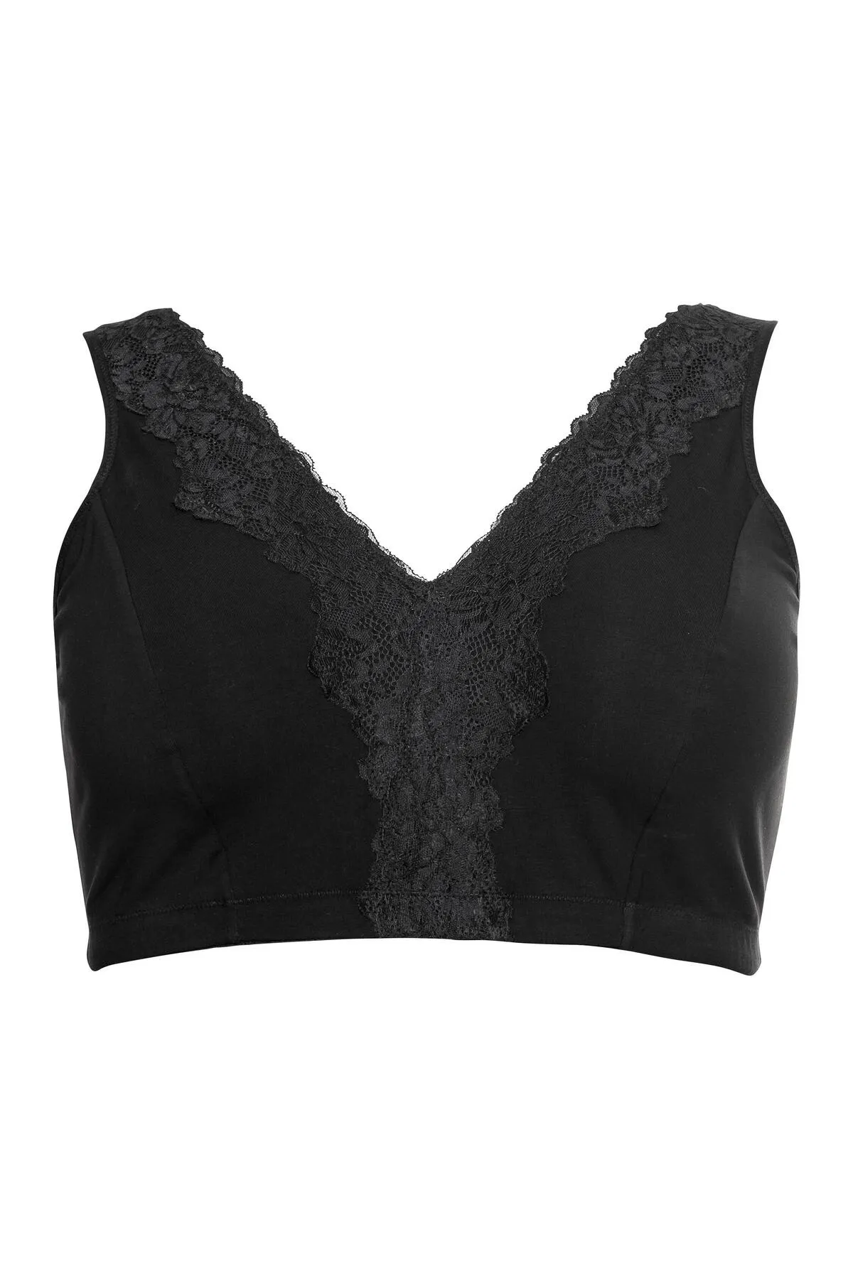 Sheego  Große Größen BH ohne Bügel in Bustier-Form, mit Spitzenborte