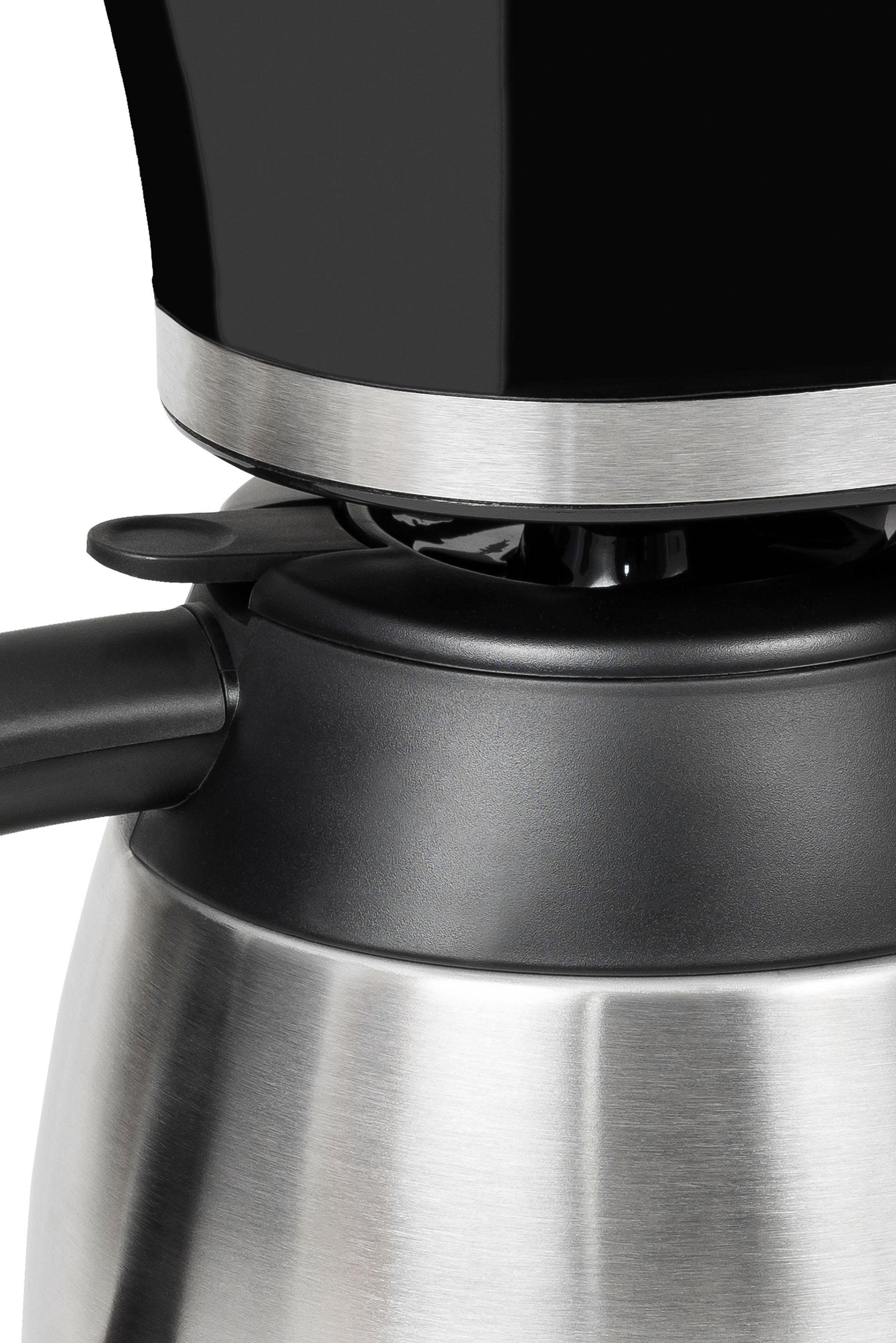 exquisit Filterkaffeemaschine KA 6501 sw, 1l Kaffeekanne, Papierfilter 1x4