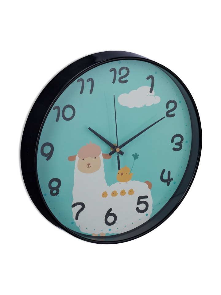 relaxdays Kinder-Wanduhr 