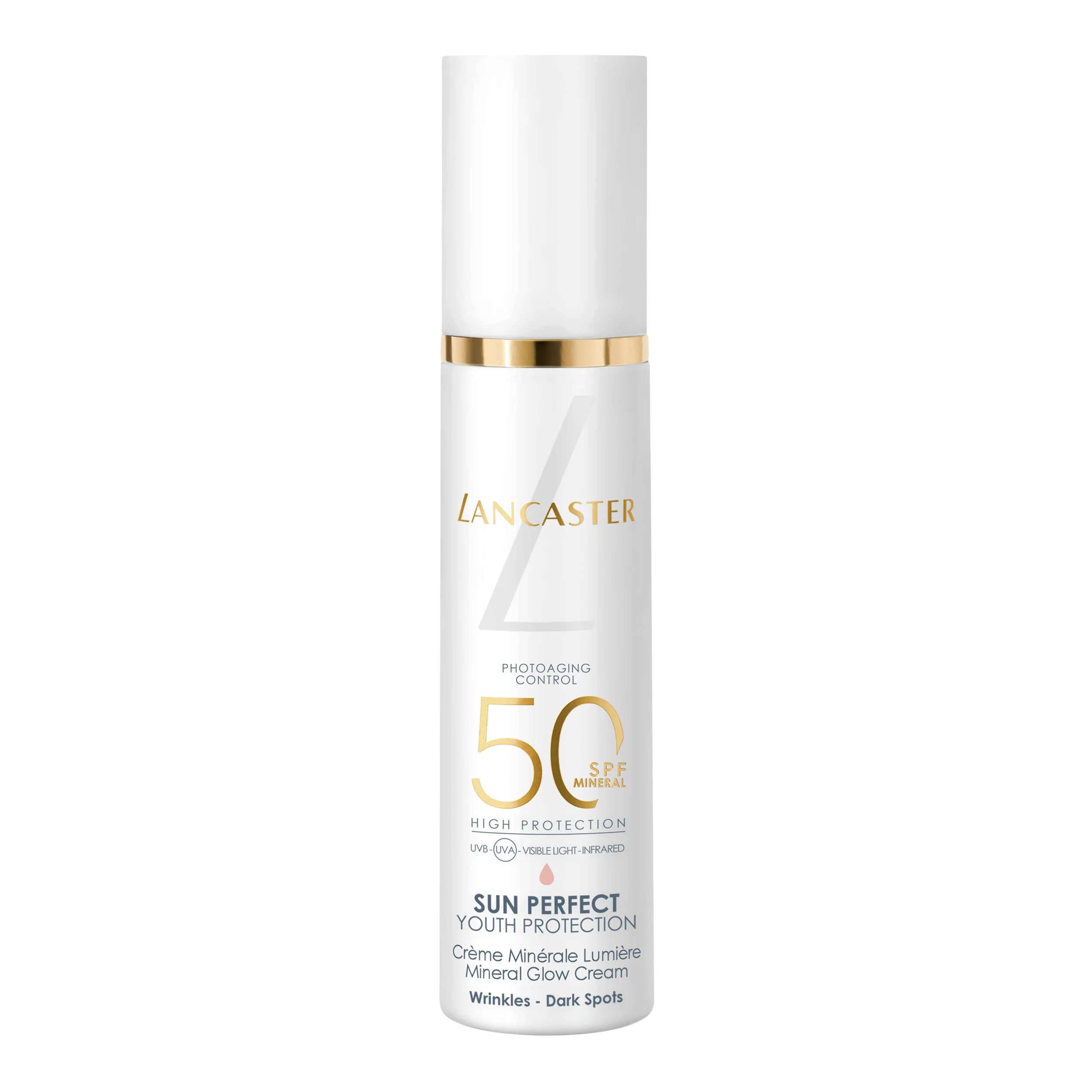 Cremă minerală Sun Perfect Glow SPF 50 - Cremă de protecție solară pentru față cu protecție ridicată.