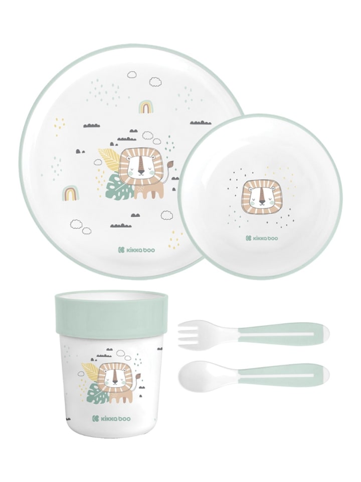 Kikkaboo Geschirr Set Savanna 5-teilig in grün günstig kaufen onesize