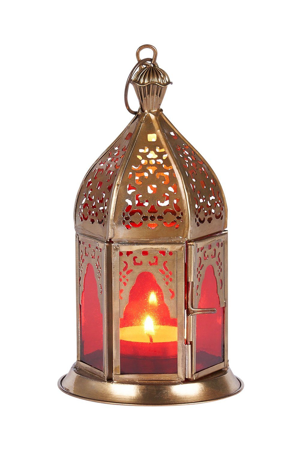 Marrakesch Orient & Mediterran Interior Windlicht 4er SET Orientalisches Windlicht Basem bunt, orientalische Laterne (4 St), Handarbeit
