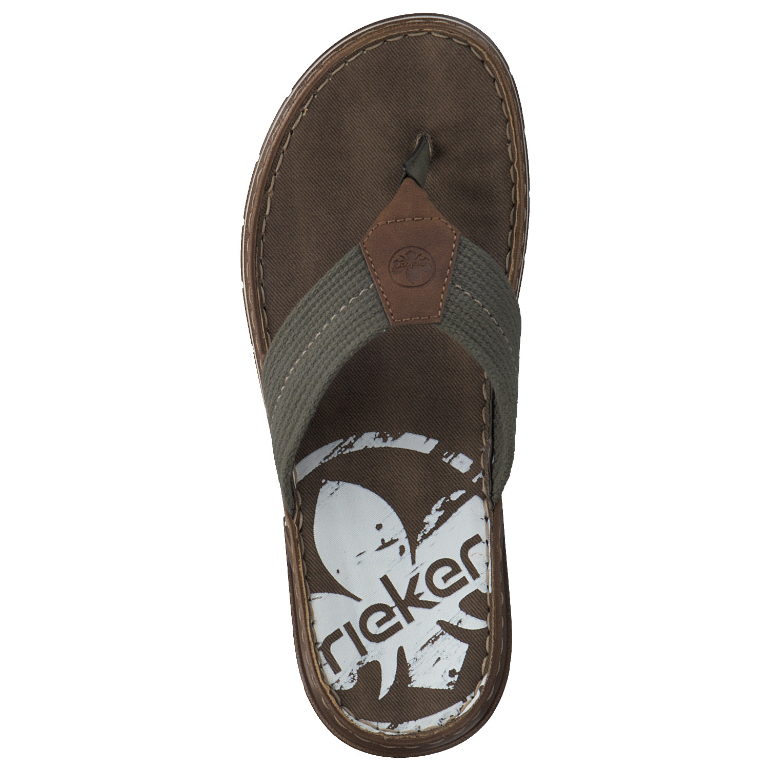 Rieker 21280, Zehentrenner, Herren, Olive