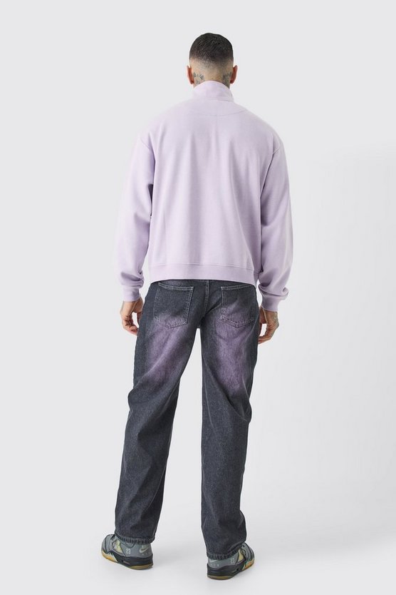 Tall Oversized Boxy 1/4 Zip Sweatshirt