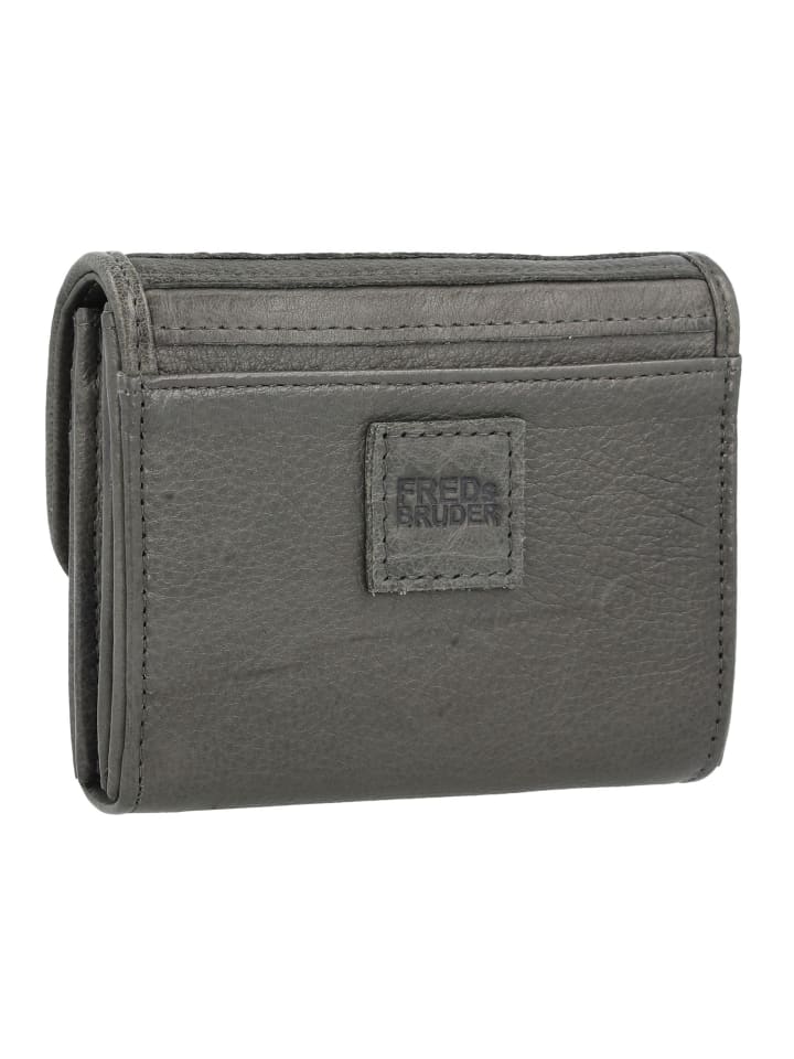 FREDs BRUDER Enna Geldbörse Leder 12 cm in anthracite günstig kaufen onesize
