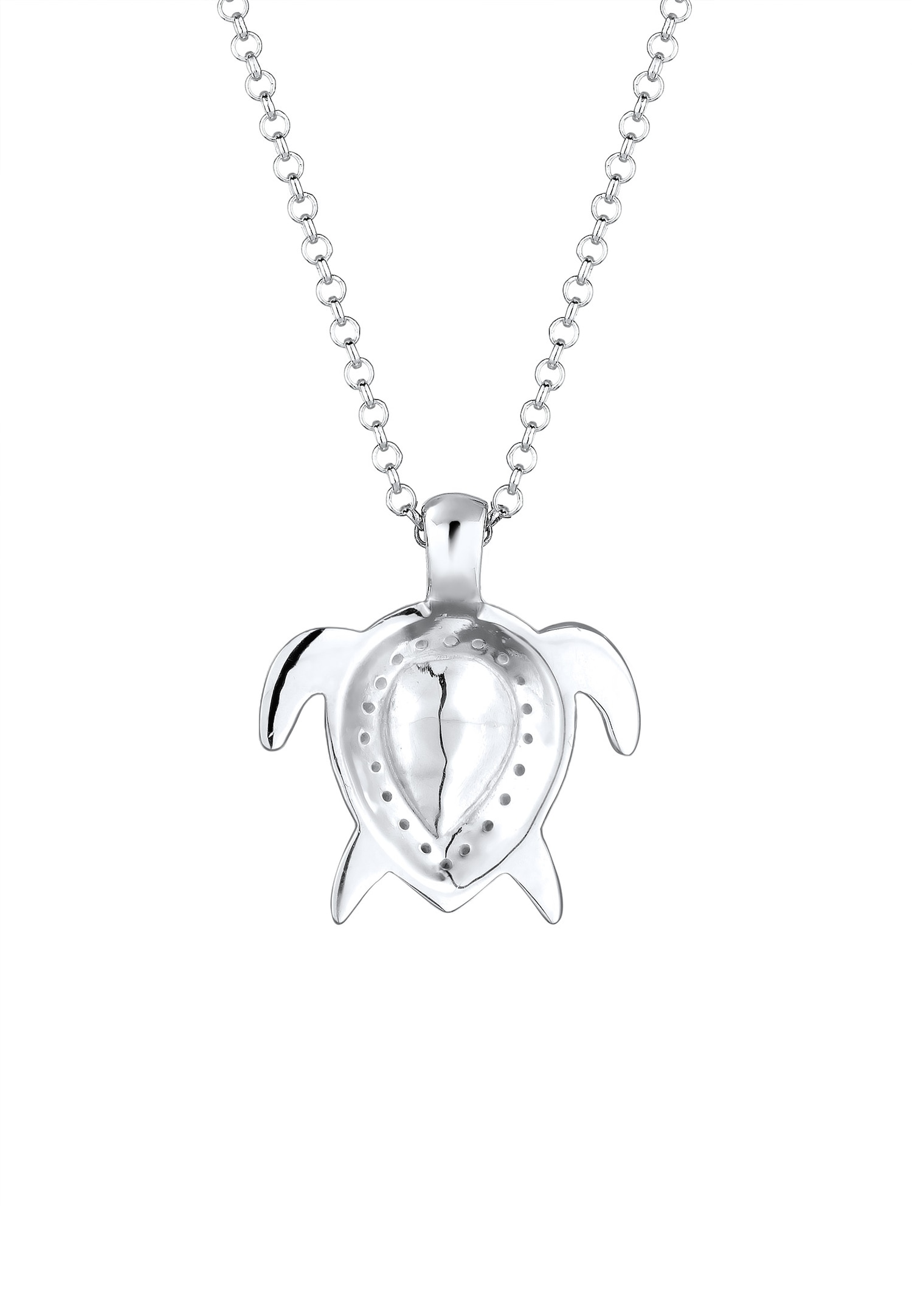 Elli Women's Sea Turtle with Crystal in 925 Sterling Silver
