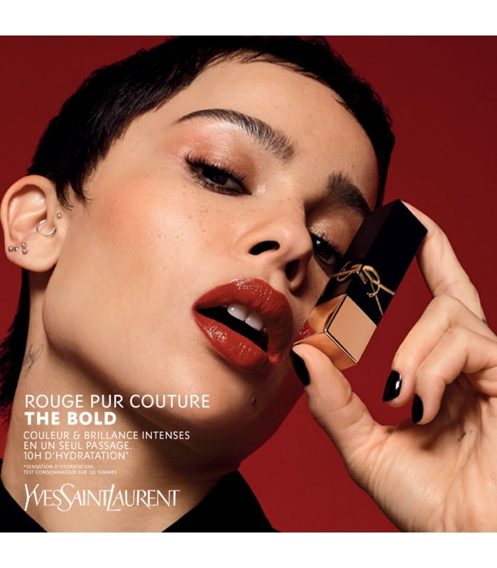 YVES SAINT LAURENT-ROUGE PUR COUTURE THE BOLD-Rouge à Lèvres Brillant Longue Tenue