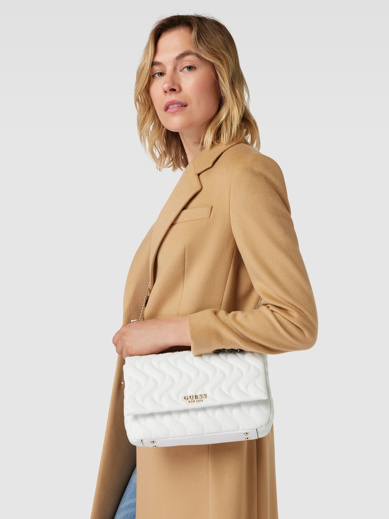 Handtasche mit Strukturmuster Modell 'ECO' in weiß