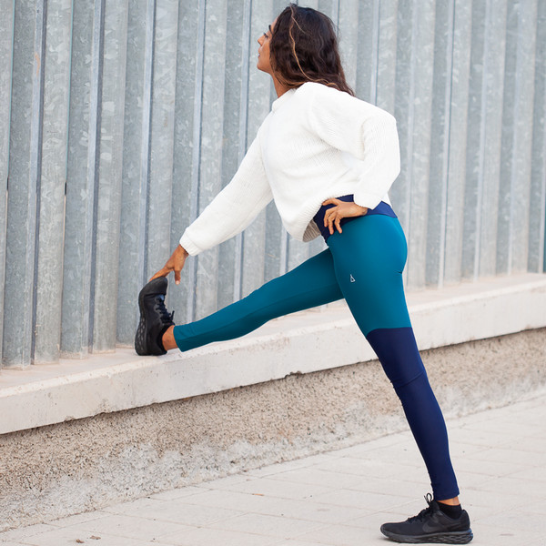 HIGH WAIST TIGHT  WILD BLUE-PETROL Damen - Leggings