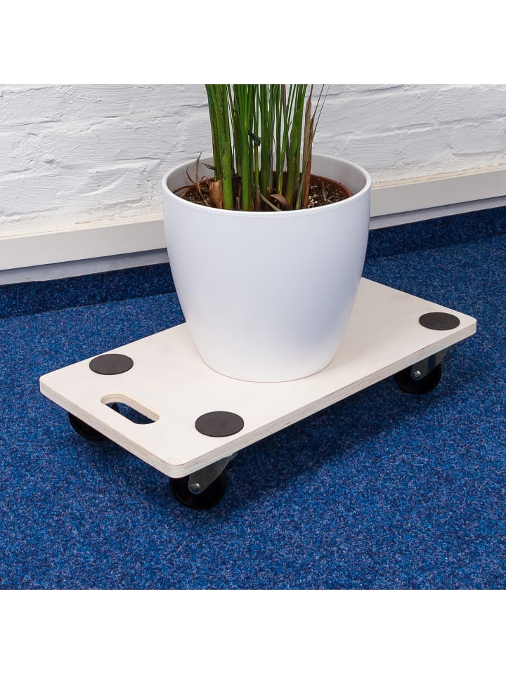 relaxdays Transportroller 200 kg in Natur - (B)58 x (H)11 x (T)30 cm günstig kaufen onesize
