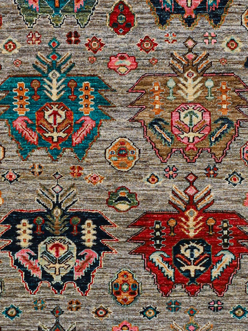 Kazak Ghazni ca. 123 x 173 cm, Unikat / Einzelstück