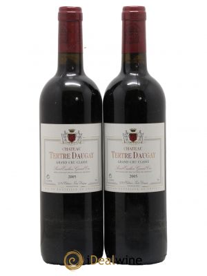 Château Tertre Daugay Grand Cru Classé  2005 - Lot de 2 Bouteilles