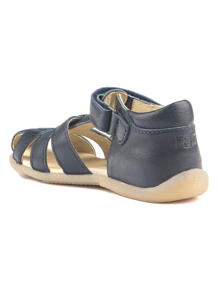 Rap Leder-Halbsandalen in Schwarz günstig kaufen