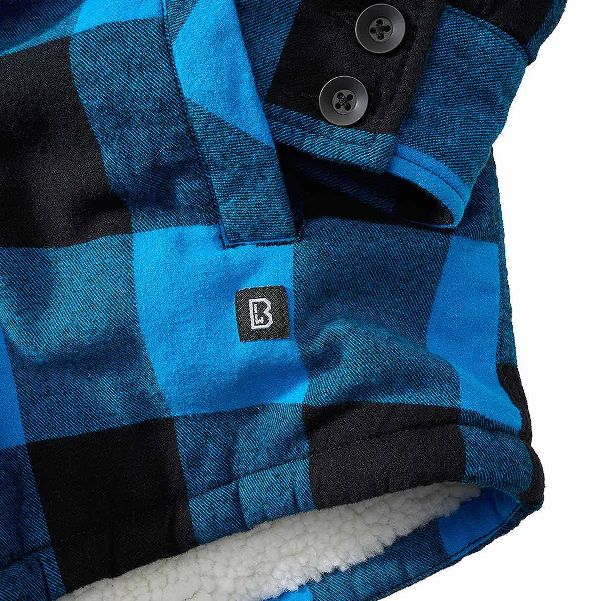 Hooded Lumberjacket schwarz-blau
