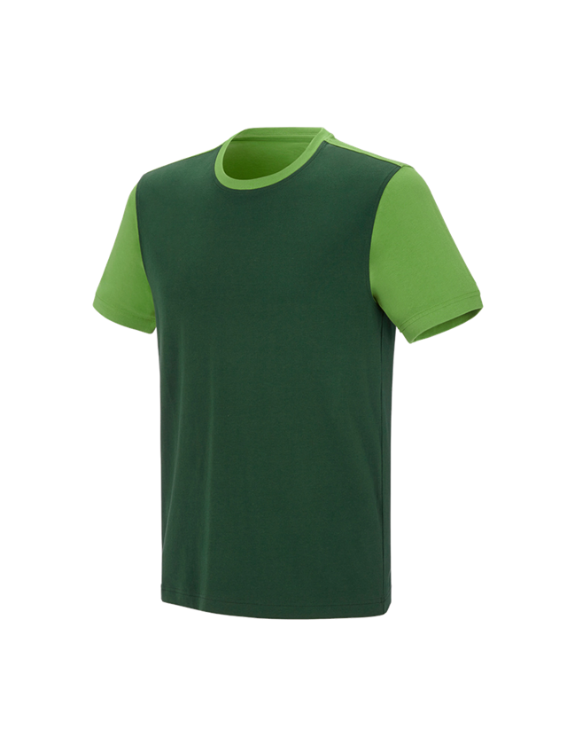 e.s. T-Shirt cotton stretch bicolor