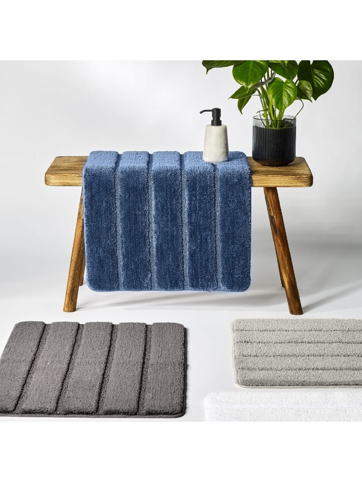 Schiesser Badteppich Milano in Dunkelgrau günstig kaufen 50 x 80 cm