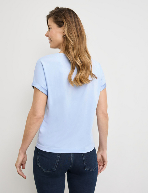 Kurzarmshirt mit Material-Patch