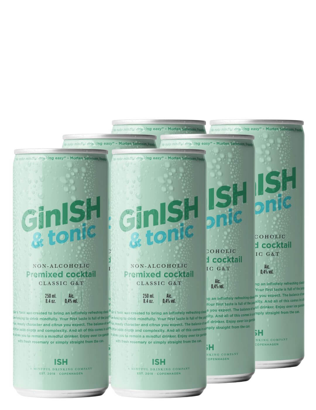ISH Spirits : GinISH Tonic - Gueule de joie 0.2° |  25 cl