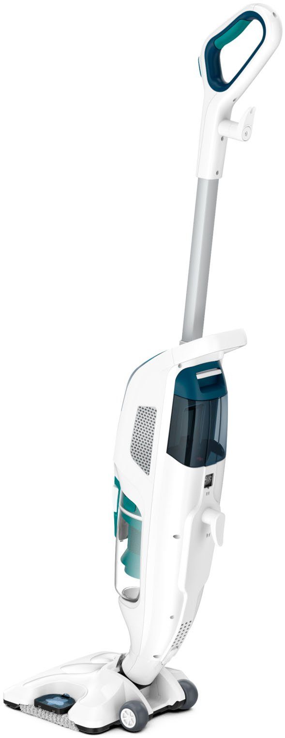 Rowenta Dampfreiniger + Staubsauger Clean&Steam Revolution RY7757, 1500 W, beutellos, gleichzeitig wischen und saugen, alle Bodenarten, Anti-Kalk-Kartusche
