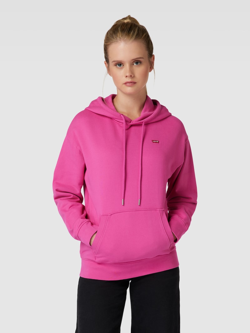 Hoodie mit überschnittenen Schultern Modell 'STANDARD' in pink