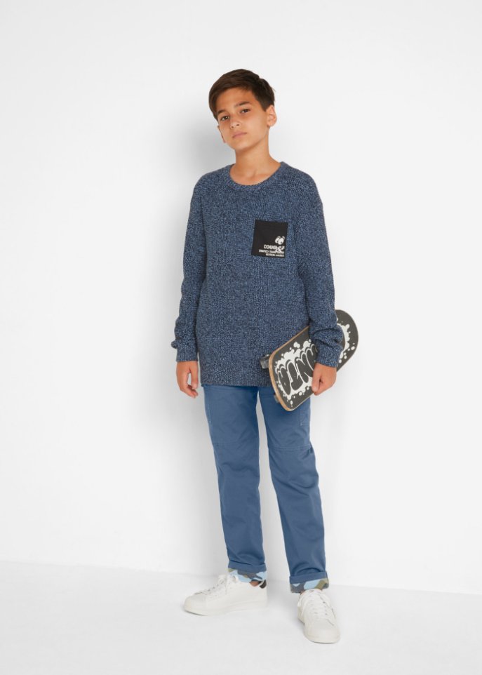 Jungen Cargo Thermohose mit Camouflage Futter, Regular Fit