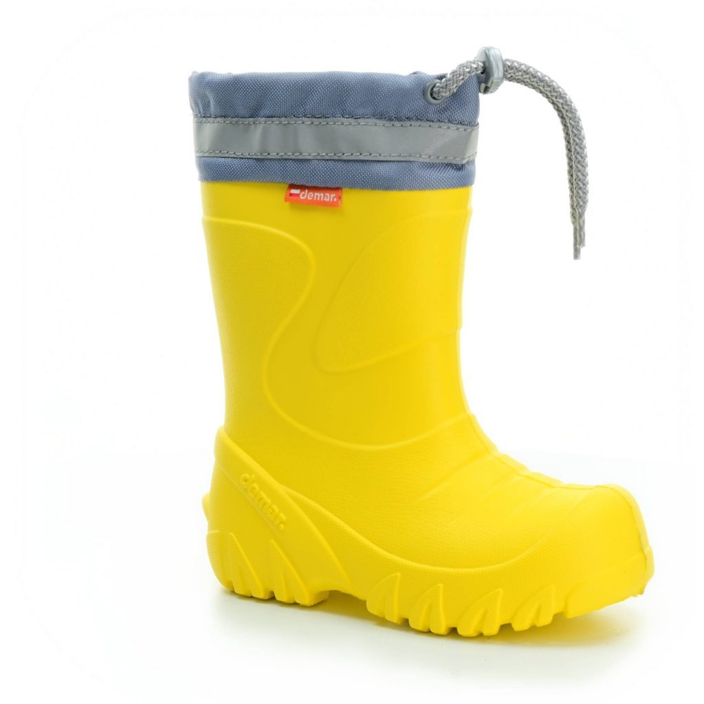 Demar Mammut gelbe Gummistiefel AD mit Woll-Innensocke