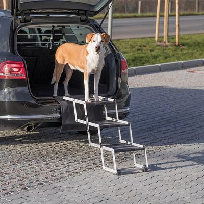 Trixie Friends on Tour 3-stufige Falt-Treppe, Aluminium/TPR