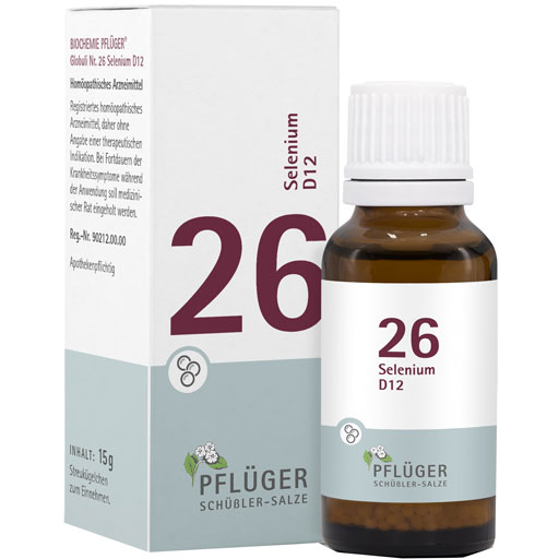 BIOCHEMIE Pflüger 26 Selenium D 12 Globuli  15 g  Globuli