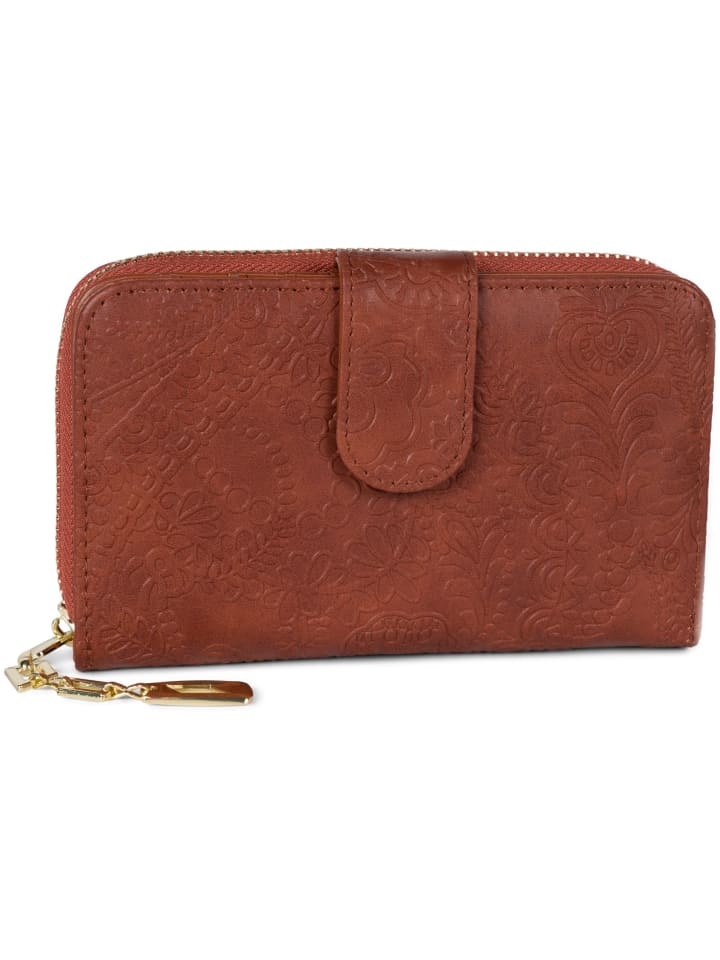 styleBREAKER Geldbörse in Cognac günstig kaufen onesize